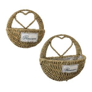 glo-20478-20478_2 GLOBOSTAR® ARTIFICIAL GARDEN MALTA 20478 ΣΕΤ 2 ΕΠΙΤΟΙΧΙΑ ΡΑΤΑΝ ΠΛΕΚΤΑ ΚΑΣΠΩ ΓΛΑΣΤΡΕΣ - FLO