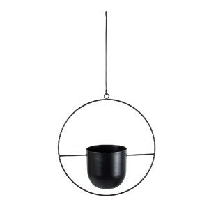 glo-20485-20485_3 GLOBOSTAR® ARTIFICIAL GARDEN TILOS 20485 ΚΡΕΜΑΣΤΟ ΜΕΤΑΛΛΙΚΟ ΚΑΣΠΩ ΓΛΑΣΤΡΑ - FLOWER POT ΜΑΥ