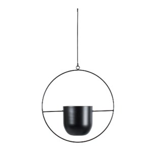 glo-20485-20485_4 GLOBOSTAR® ARTIFICIAL GARDEN TILOS 20485 ΚΡΕΜΑΣΤΟ ΜΕΤΑΛΛΙΚΟ ΚΑΣΠΩ ΓΛΑΣΤΡΑ - FLOWER POT ΜΑΥ