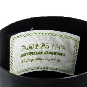 glo-20485-20485_9 GLOBOSTAR® ARTIFICIAL GARDEN TILOS 20485 ΚΡΕΜΑΣΤΟ ΜΕΤΑΛΛΙΚΟ ΚΑΣΠΩ ΓΛΑΣΤΡΑ - FLOWER POT ΜΑΥ