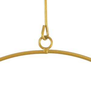 glo-20486-20486_8 GLOBOSTAR® ARTIFICIAL GARDEN TILOS 20486 ΚΡΕΜΑΣΤΟ ΜΕΤΑΛΛΙΚΟ ΚΑΣΠΩ ΓΛΑΣΤΡΑ - FLOWER POT ΧΡΥ