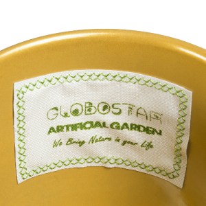 glo-20488-20488_10 GLOBOSTAR® ARTIFICIAL GARDEN NISYROS 20488 ΚΡΕΜΑΣΤΟ ΜΕΤΑΛΛΙΚΟ ΚΑΣΠΩ ΓΛΑΣΤΡΑ - FLOWER POT Χ