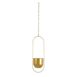 glo-20488-20488_4 GLOBOSTAR® ARTIFICIAL GARDEN NISYROS 20488 ΚΡΕΜΑΣΤΟ ΜΕΤΑΛΛΙΚΟ ΚΑΣΠΩ ΓΛΑΣΤΡΑ - FLOWER POT Χ