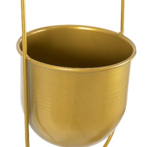 glo-20488-20488_5 GLOBOSTAR® ARTIFICIAL GARDEN NISYROS 20488 ΚΡΕΜΑΣΤΟ ΜΕΤΑΛΛΙΚΟ ΚΑΣΠΩ ΓΛΑΣΤΡΑ - FLOWER POT Χ