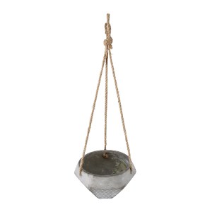 glo-20490-20490_3 GLOBOSTAR® ARTIFICIAL GARDEN SARAKINIKO 20490 ΚΡΕΜΑΣΤΟ ΠΗΛΙΝΟ ΚΕΡΑΜΙΚΟ ΚΑΣΠΩ ΓΛΑΣΤΡΑ - FLO