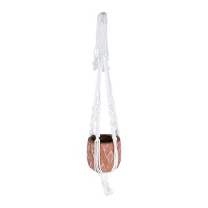 glo-20492-20492_3 GLOBOSTAR® ARTIFICIAL GARDEN PSERIMOS 20492 ΚΡΕΜΑΣΤΟ ΠΗΛΙΝΟ ΚΕΡΑΜΙΚΟ ΚΑΣΠΩ ΓΛΑΣΤΡΑ - FLOWE