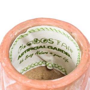 glo-20492-20492_8 GLOBOSTAR® ARTIFICIAL GARDEN PSERIMOS 20492 ΚΡΕΜΑΣΤΟ ΠΗΛΙΝΟ ΚΕΡΑΜΙΚΟ ΚΑΣΠΩ ΓΛΑΣΤΡΑ - FLOWE