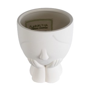 glo-20496-20496_3 GLOBOSTAR® ARTIFICIAL GARDEN TOKYO 20496 ΔΙΑΚΟΣΜΗΤΙΚΟ ΚΕΡΑΜΙΚΟ ΚΑΣΠΩ ΓΛΑΣΤΡΑ - FLOWER POT 