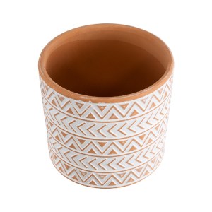 glo-20497-20497_3 GLOBOSTAR® ARTIFICIAL GARDEN INDIA 20497 ΔΙΑΚΟΣΜΗΤΙΚΟ ΚΕΡΑΜΙΚΟ ΚΑΣΠΩ ΓΛΑΣΤΡΑ - FLOWER POT 