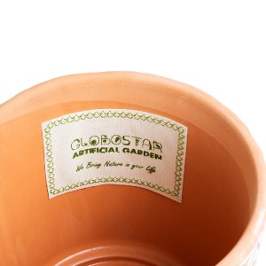 glo-20498-20498_6 GLOBOSTAR® ARTIFICIAL GARDEN INDIA 20498 ΔΙΑΚΟΣΜΗΤΙΚΟ ΚΕΡΑΜΙΚΟ ΚΑΣΠΩ ΓΛΑΣΤΡΑ - FLOWER POT 