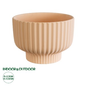 glo-20501-20501_0 GLOBOSTAR® ARTIFICIAL GARDEN OAXACA 20501 ΔΙΑΚΟΣΜΗΤΙΚΟ ΚΕΡΑΜΙΚΟ ΚΑΣΠΩ ΓΛΑΣΤΡΑ - FLOWER POT