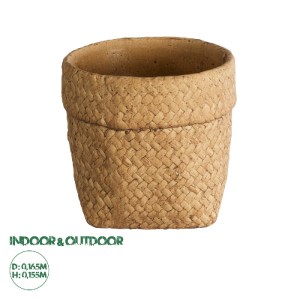 glo-20502-20502_0 GLOBOSTAR® ARTIFICIAL GARDEN MENDOZA 20502 ΔΙΑΚΟΣΜΗΤΙΚΟ ΚΕΡΑΜΙΚΟ ΚΑΣΠΩ ΓΛΑΣΤΡΑ - FLOWER PO