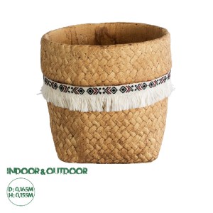 glo-20504-20504_0 GLOBOSTAR® ARTIFICIAL GARDEN MONTANA 20504 ΔΙΑΚΟΣΜΗΤΙΚΟ ΚΕΡΑΜΙΚΟ ΚΑΣΠΩ ΓΛΑΣΤΡΑ - FLOWER PO