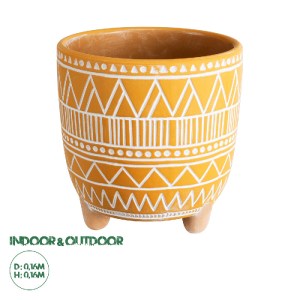 glo-20506-20506_0 GLOBOSTAR® ARTIFICIAL GARDEN JAIPUR 20506 ΔΙΑΚΟΣΜΗΤΙΚΟ ΚΕΡΑΜΙΚΟ ΚΑΣΠΩ ΓΛΑΣΤΡΑ - FLOWER POT