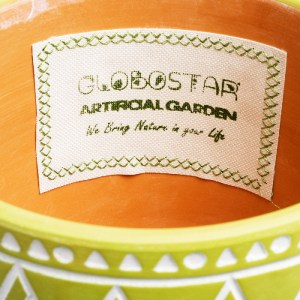 glo-20507-20507_6 GLOBOSTAR® ARTIFICIAL GARDEN KENYA 20507 ΔΙΑΚΟΣΜΗΤΙΚΟ ΚΕΡΑΜΙΚΟ ΚΑΣΠΩ ΓΛΑΣΤΡΑ - FLOWER POT 