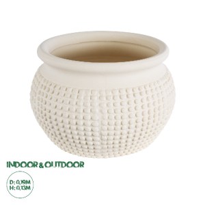 glo-20510-20510_0 GLOBOSTAR® ARTIFICIAL GARDEN MORELIA 20510 ΔΙΑΚΟΣΜΗΤΙΚΟ ΚΕΡΑΜΙΚΟ ΚΑΣΠΩ ΓΛΑΣΤΡΑ - FLOWER PO
