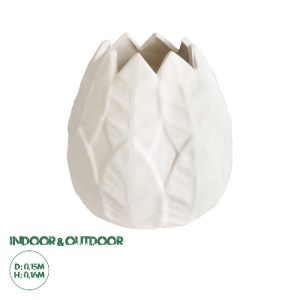 glo-20511-20511_0 GLOBOSTAR® ARTIFICIAL GARDEN FLORES 20511 ΔΙΑΚΟΣΜΗΤΙΚΟ ΚΕΡΑΜΙΚΟ ΚΑΣΠΩ ΓΛΑΣΤΡΑ - FLOWER POT