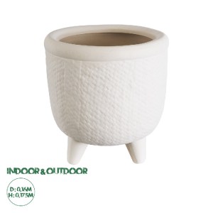 glo-20513-20513_0 GLOBOSTAR® ARTIFICIAL GARDEN YUKATAN 20513 ΔΙΑΚΟΣΜΗΤΙΚΟ ΚΕΡΑΜΙΚΟ ΚΑΣΠΩ ΓΛΑΣΤΡΑ - FLOWER PO