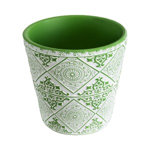 glo-20515-20515_3 GLOBOSTAR® ARTIFICIAL GARDEN ASWAN 20515 ΔΙΑΚΟΣΜΗΤΙΚΟ ΚΕΡΑΜΙΚΟ ΚΑΣΠΩ ΓΛΑΣΤΡΑ - FLOWER POT 