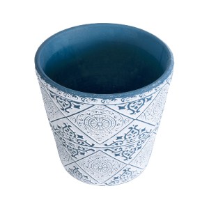 glo-20517-20517_3 GLOBOSTAR® ARTIFICIAL GARDEN CASABLANCA 20517 ΔΙΑΚΟΣΜΗΤΙΚΟ ΚΕΡΑΜΙΚΟ ΚΑΣΠΩ ΓΛΑΣΤΡΑ - FLOWER