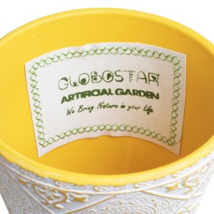 glo-20518-20518_6 GLOBOSTAR® ARTIFICIAL GARDEN RABAT 20518 ΔΙΑΚΟΣΜΗΤΙΚΟ ΚΕΡΑΜΙΚΟ ΚΑΣΠΩ ΓΛΑΣΤΡΑ - FLOWER POT 