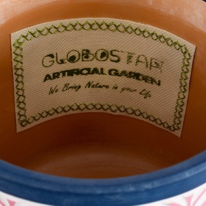 glo-20521-20521_6 GLOBOSTAR® ARTIFICIAL GARDEN BOMBAY 20521 ΔΙΑΚΟΣΜΗΤΙΚΟ ΚΕΡΑΜΙΚΟ ΚΑΣΠΩ ΓΛΑΣΤΡΑ - FLOWER POT