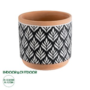 glo-20522-20522_0 GLOBOSTAR® ARTIFICIAL GARDEN AGRA 20522 ΔΙΑΚΟΣΜΗΤΙΚΟ ΚΕΡΑΜΙΚΟ ΚΑΣΠΩ ΓΛΑΣΤΡΑ - FLOWER POT Μ