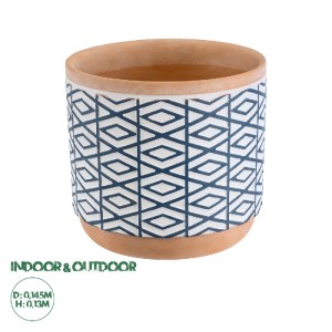 glo-20525-20525_0 GLOBOSTAR® ARTIFICIAL GARDEN KOLKATA 20525 ΔΙΑΚΟΣΜΗΤΙΚΟ ΚΕΡΑΜΙΚΟ ΚΑΣΠΩ ΓΛΑΣΤΡΑ - FLOWER PO