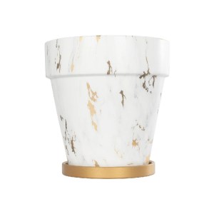 glo-20526-20526_4.webp GLOBOSTAR® ARTIFICIAL GARDEN DENPASAR 20526 ΔΙΑΚΟΣΜΗΤΙΚΗ ΚΕΡΑΜΙΚΗ ΓΛΑΣΤΡΑ ΛΕΥΚΗ ΜΕ ΧΡΥΣΟ Μ