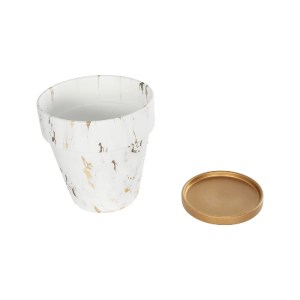 glo-20526-20526_7.webp GLOBOSTAR® ARTIFICIAL GARDEN DENPASAR 20526 ΔΙΑΚΟΣΜΗΤΙΚΗ ΚΕΡΑΜΙΚΗ ΓΛΑΣΤΡΑ ΛΕΥΚΗ ΜΕ ΧΡΥΣΟ Μ