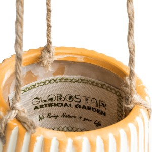 glo-20528-20528_7 GLOBOSTAR® ARTIFICIAL GARDEN BUBASTIS 20528 ΚΡΕΜΑΣΤΟ ΔΙΑΚΟΣΜΗΤΙΚΟ ΚΕΡΑΜΙΚΟ ΚΑΣΠΩ ΓΛΑΣΤΡΑ -