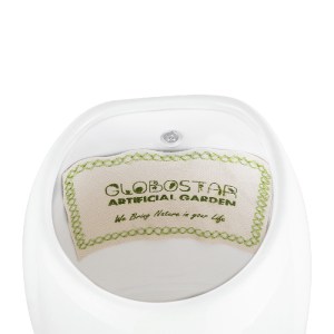 glo-20537-20537_05 GLOBOSTAR® ARTIFICIAL GARDEN GRENADA 20537 ΔΙΑΚΟΣΜΗΤΙΚΟ ΚΕΡΑΜΙΚΗ ΓΛΑΣΤΡΑ ΛΕΥΚΗ Φ12 X Υ13