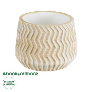glo-20540-20540_0 GLOBOSTAR® ARTIFICIAL GARDEN SILEMA 20540 ΔΙΑΚΟΣΜΗΤΙΚΟ ΚΕΡΑΜΙΚΟ ΚΑΣΠΩ ΓΛΑΣΤΡΑ - FLOWER POT