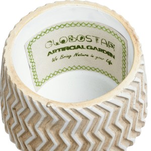 glo-20540-20540_6 GLOBOSTAR® ARTIFICIAL GARDEN SILEMA 20540 ΔΙΑΚΟΣΜΗΤΙΚΟ ΚΕΡΑΜΙΚΟ ΚΑΣΠΩ ΓΛΑΣΤΡΑ - FLOWER POT