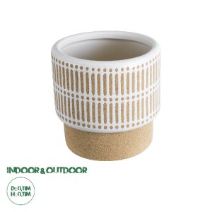 glo-20543-20543_0 GLOBOSTAR® ARTIFICIAL GARDEN AMARETTO 20543 ΔΙΑΚΟΣΜΗΤΙΚΟ ΚΕΡΑΜΙΚΟ ΚΑΣΠΩ ΓΛΑΣΤΡΑ - FLOWER P