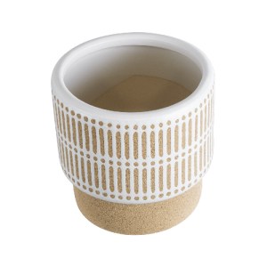 glo-20543-20543_3 GLOBOSTAR® ARTIFICIAL GARDEN AMARETTO 20543 ΔΙΑΚΟΣΜΗΤΙΚΟ ΚΕΡΑΜΙΚΟ ΚΑΣΠΩ ΓΛΑΣΤΡΑ - FLOWER P