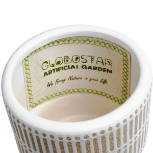 glo-20543-20543_6 GLOBOSTAR® ARTIFICIAL GARDEN AMARETTO 20543 ΔΙΑΚΟΣΜΗΤΙΚΟ ΚΕΡΑΜΙΚΟ ΚΑΣΠΩ ΓΛΑΣΤΡΑ - FLOWER P