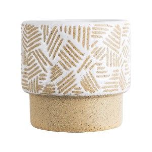 glo-20544-20544_4 GLOBOSTAR® ARTIFICIAL GARDEN RAFFAELO 20544 ΔΙΑΚΟΣΜΗΤΙΚΟ ΚΕΡΑΜΙΚΟ ΚΑΣΠΩ ΓΛΑΣΤΡΑ - FLOWER P