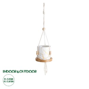 glo-20545-20545_0 GLOBOSTAR® ARTIFICIAL GARDEN USBOA 20545 ΚΡΕΜΑΣΤΟ ΔΙΑΚΟΣΜΗΤΙΚΟ ΚΕΡΑΜΙΚΟ ΚΑΣΠΩ ΓΛΑΣΤΡΑ - FL