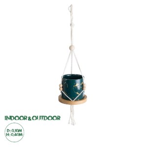 glo-20546-20546_0 GLOBOSTAR® ARTIFICIAL GARDEN TALLINN 20546 ΚΡΕΜΑΣΤΟ ΔΙΑΚΟΣΜΗΤΙΚΟ ΚΕΡΑΜΙΚΟ ΚΑΣΠΩ ΓΛΑΣΤΡΑ - 