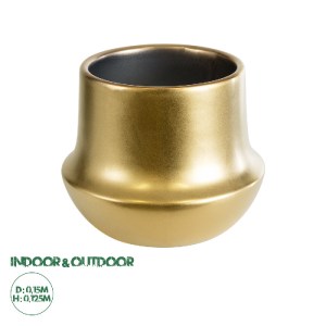 glo-20547-20547_0 GLOBOSTAR® ARTIFICIAL GARDEN KERKYRA 20547 ΔΙΑΚΟΣΜΗΤΙΚΟ ΚΕΡΑΜΙΚΟ ΚΑΣΠΩ ΓΛΑΣΤΡΑ - FLOWER PO