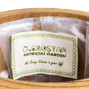 glo-20554-20554_7 GLOBOSTAR® ARTIFICIAL GARDEN JAMAICA 20554 ΔΙΑΚΟΣΜΗΤΙΚΟ ΞΥΛΙΝΟ ΚΑΣΠΩ ΓΛΑΣΤΡΑ - FLOWER POT 