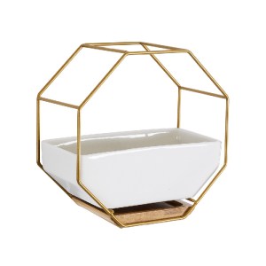 glo-20556-20556_2 GLOBOSTAR® ARTIFICIAL GARDEN MANDRITE 20556 ΔΙΑΚΟΣΜΗΤΙΚΟ ΚΕΡΑΜΙΚΟ ΚΑΣΠΩ ΓΛΑΣΤΡΑ - FLOWER P