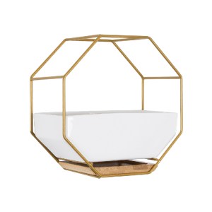 glo-20556-20556_3 GLOBOSTAR® ARTIFICIAL GARDEN MANDRITE 20556 ΔΙΑΚΟΣΜΗΤΙΚΟ ΚΕΡΑΜΙΚΟ ΚΑΣΠΩ ΓΛΑΣΤΡΑ - FLOWER P