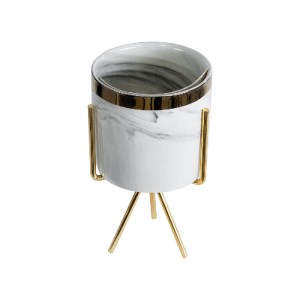 glo-20565-20565_3 GLOBOSTAR® ARTIFICIAL GARDEN ALASKA 20565 ΔΙΑΚΟΣΜΗΤΙΚΟ ΚΕΡΑΜΙΚΟ ΚΑΣΠΩ ΓΛΑΣΤΡΑ - FLOWER POT