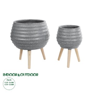 glo-20568-20568_0 GLOBOSTAR® ARTIFICIAL GARDEN MARYLAND 20568 ΣΕΤ 2 ΔΙΑΚΟΣΜΗΤΙΚΑ ΠΟΛΥΕΣΤΕΡΙΚΑ ΤΣΙΜΕΝΤΕΝΙΑ ΚΑ