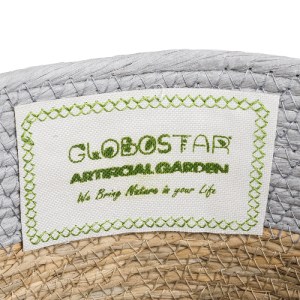 glo-20571-20571_6 GLOBOSTAR® ARTIFICIAL GARDEN SYROS 20571 ΔΙΑΚΟΣΜΗΤΙΚΟ ΠΛΕΚΤΟ ΚΑΣΠΩ ΓΛΑΣΤΡΑ - FLOWER POT ΜΠ