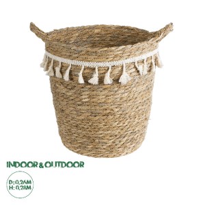 glo-20573-20573_0 GLOBOSTAR® ARTIFICIAL GARDEN SANTORINI 20573 ΔΙΑΚΟΣΜΗΤΙΚΟ ΠΛΕΚΤΟ ΚΑΣΠΩ ΓΛΑΣΤΡΑ - FLOWER PO