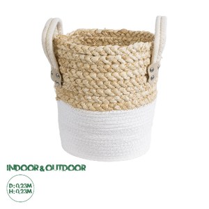 glo-20575-20575_0 GLOBOSTAR® ARTIFICIAL GARDEN NEVADA 20575 ΔΙΑΚΟΣΜΗΤΙΚΟ ΠΛΕΚΤΟ ΚΑΣΠΩ ΓΛΑΣΤΡΑ - FLOWER POT Μ