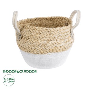 glo-20576-20576_0 GLOBOSTAR® ARTIFICIAL GARDEN SANTORINI 20576 ΔΙΑΚΟΣΜΗΤΙΚΟ ΠΛΕΚΤΟ ΚΑΣΠΩ ΓΛΑΣΤΡΑ - FLOWER PO